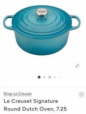 Le Creuset Round Dutch Oven in Caribbean